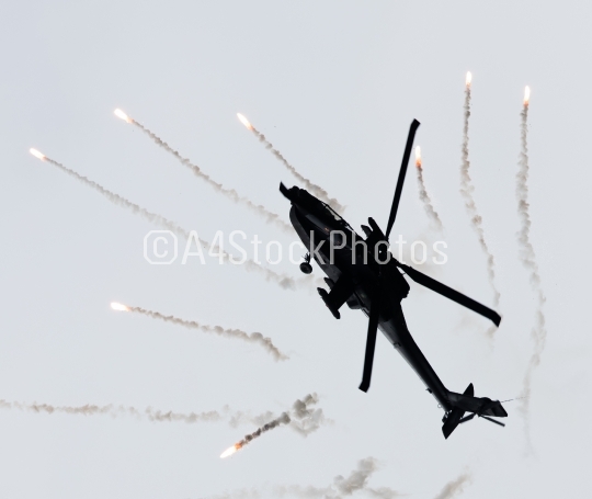 LEEUWARDEN, THE NETHERLANDS - JUN 10, 2016: Dutch AH-64 Apache a