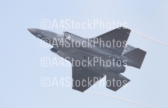 LEEUWARDEN, THE NETHERLANDS -MAY 26: F-35 fighter during it