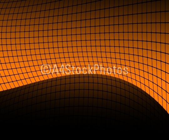 Orange and black abstract 