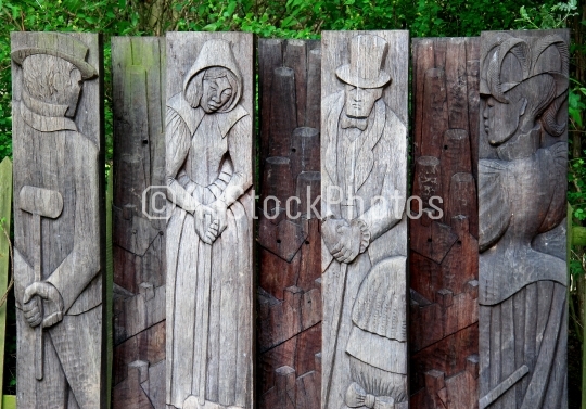 Wooden Carvings of characters