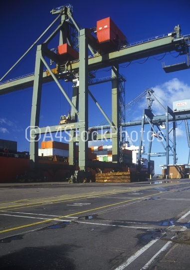 Container port cranes