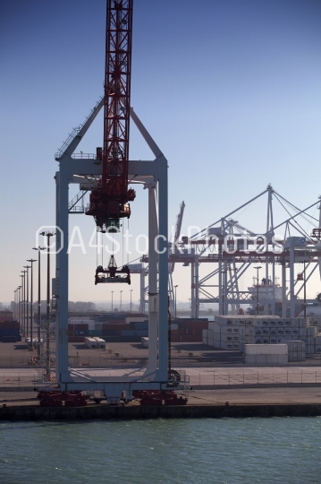 Cranes at the docks