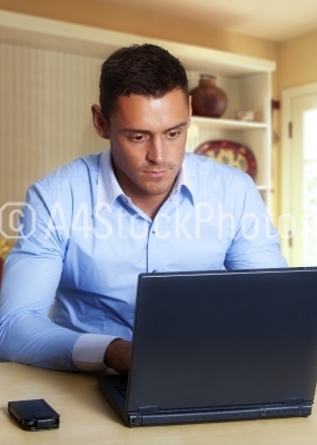Man at laptop