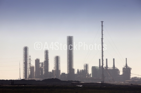 Petrochemical refinery skyline