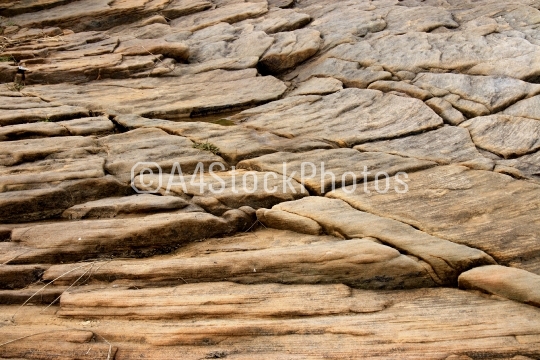 Rock formation on cliffs