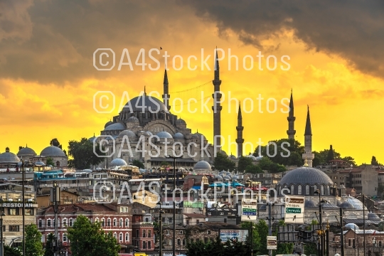 Sulaymaniye Mosque in Istanbul, Turkey