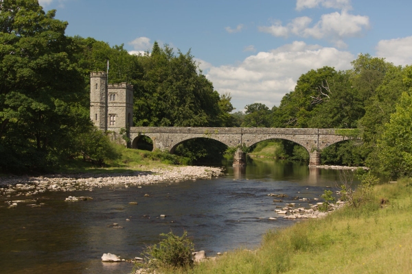 A bridge over the River Usk in South Wales in the Brecon Beacons