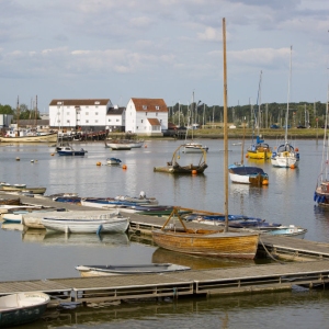 A view of the Tide Mill at Woodbridge on the River Deben in Suffolk