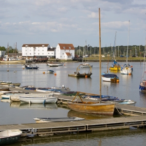 A view of the Tide Mill at Woodbridge on the River Deben in Suffolk