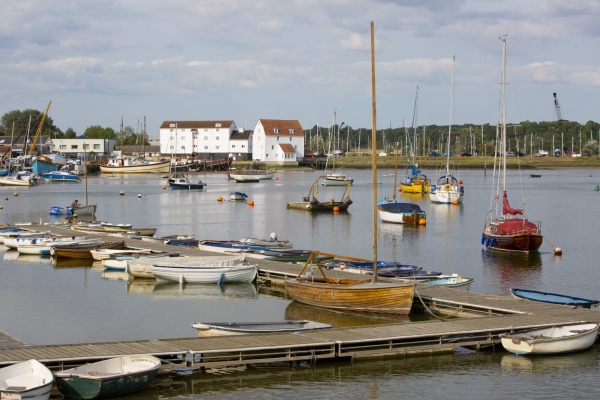 A view of the Tide Mill at Woodbridge on the River Deben in Suffolk