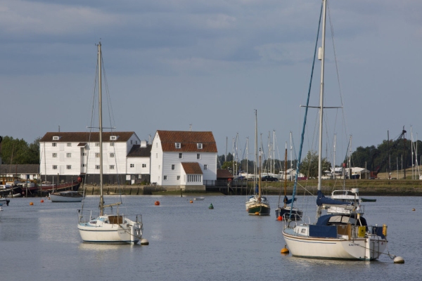 A view of the Tide Mill at Woodbridge on the River Deben in Suffolk