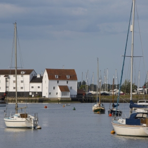 A view of the Tide Mill at Woodbridge on the River Deben in Suffolk