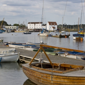 The harbour at Woodbridge on the River Deben