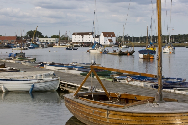 The harbour at Woodbridge on the River Deben