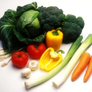 A selection of healthy vegetables