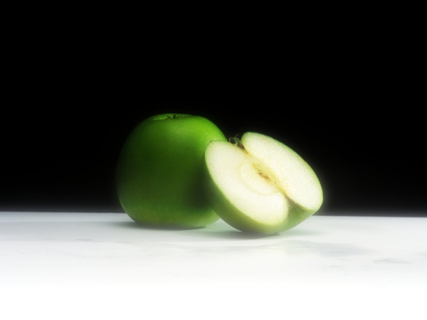 Apples still life against a dark background