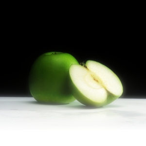 Apples still life against a dark background