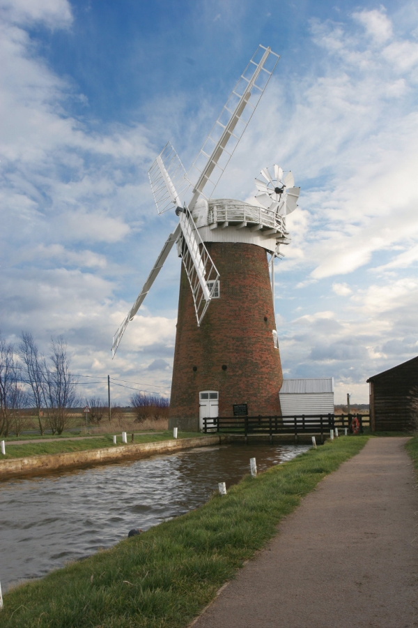 Horsey wind pump, a windmill on Horsey Mere in Norfolk