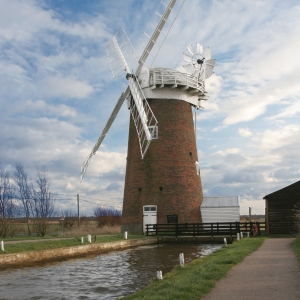 Horsey wind pump, a windmill on Horsey Mere in Norfolk