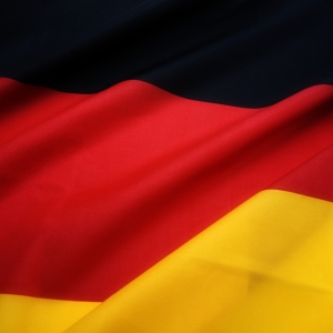 Close up view of a part of the German tricolour flag