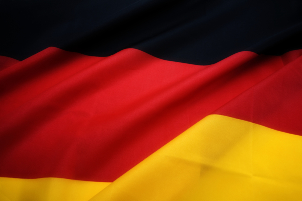 Close up view of a part of the German tricolour flag