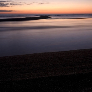 Sunrise at Shingle Street in Suffolk