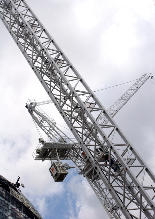 Cranes on a construction site