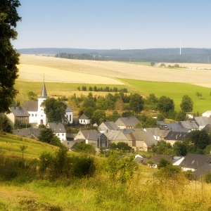 A picturesque hillside village in the Hunsruck region of Southern Germany