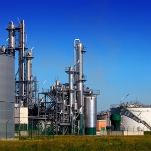 A chemical refinery or industrial installation for refining