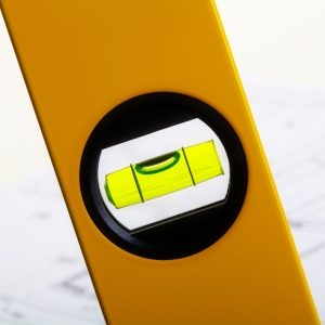 Close up of a spirit level