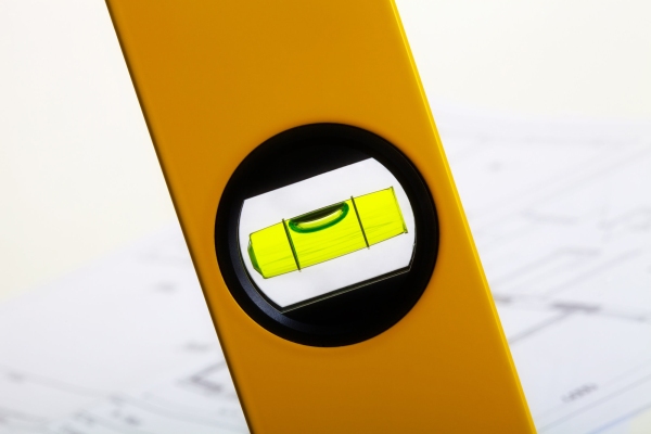 Close up of a spirit level