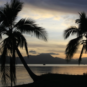 Sunset in the South Pacific