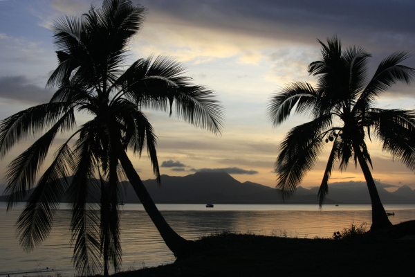 Sunset in the South Pacific