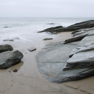 Rocks on a Cornish beach