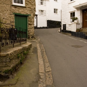 A quaint street in St Ives, Cornwall