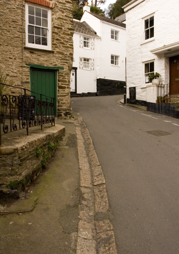 A quaint street in St Ives, Cornwall