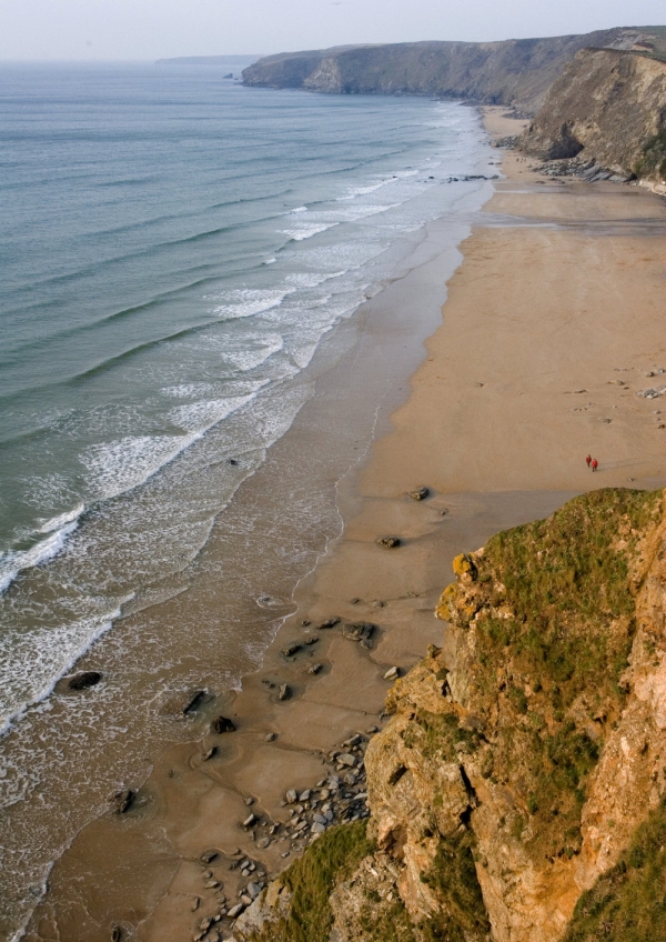 The beach at Watergate Bay, Cornwall