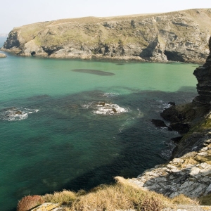 Rocks and cliffs on the Cornish coast