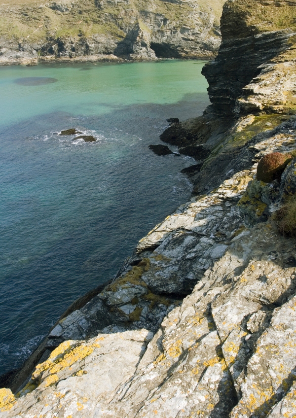 A rocky cove on the Cornish coast