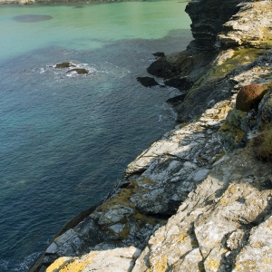 A rocky cove on the Cornish coast