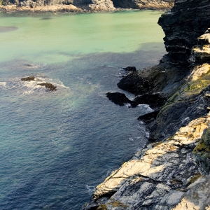 A rocky cove on the Cornish coast