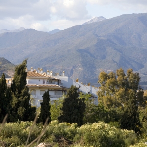 Hilltop villas in the mountains of Andalusia, Southern Spain