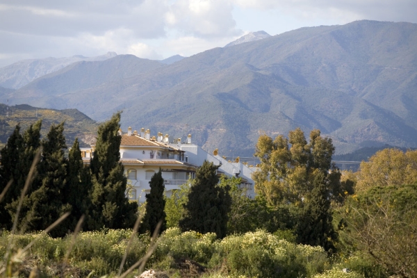 Hilltop villas in the mountains of Andalusia, Southern Spain