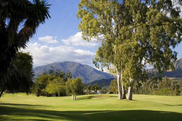 Scenic golf course in Puerto Banus, Southern Spain