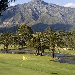 Putting green on a Spanish golf course in Puerto Banus.