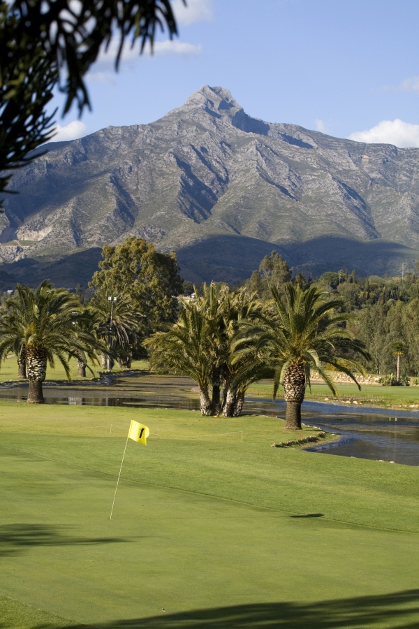 Putting green on a Spanish golf course in Puerto Banus.