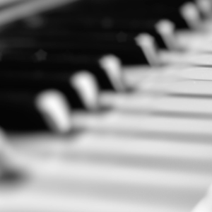 Diagonal black and white piano keyboard