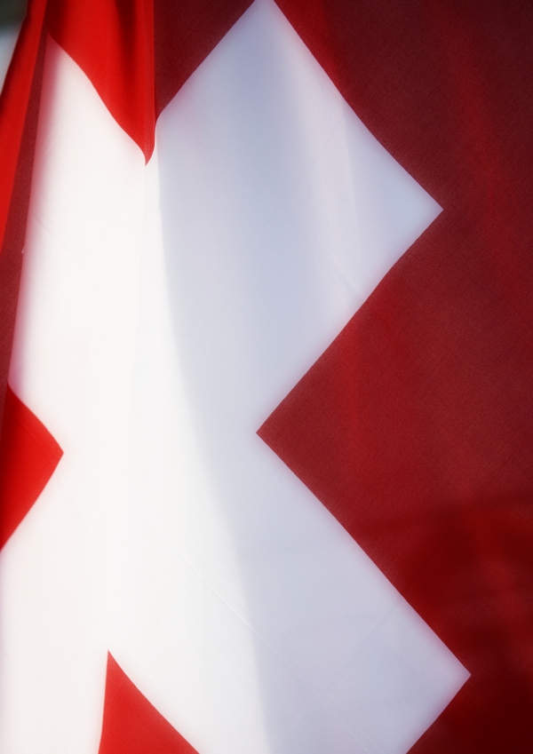 The Swiss flag