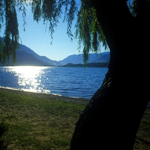 Sunset on Lake Como in Northern Italy