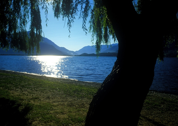 Sunset on Lake Como in Northern Italy